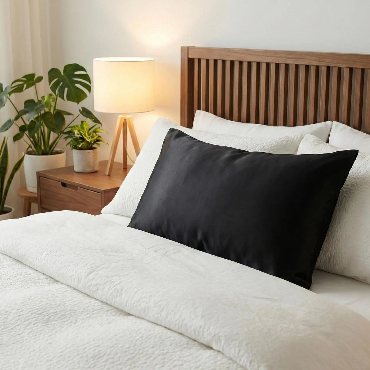 2-Pack Silk-Like Satin Cooling Pillow Cases - Queen Size 20x30in Bedding Pillow Covers with Envelope Closure, Durable Machine Washable Soft Silky Sheets Decorative Bedding for Hair and Skin
