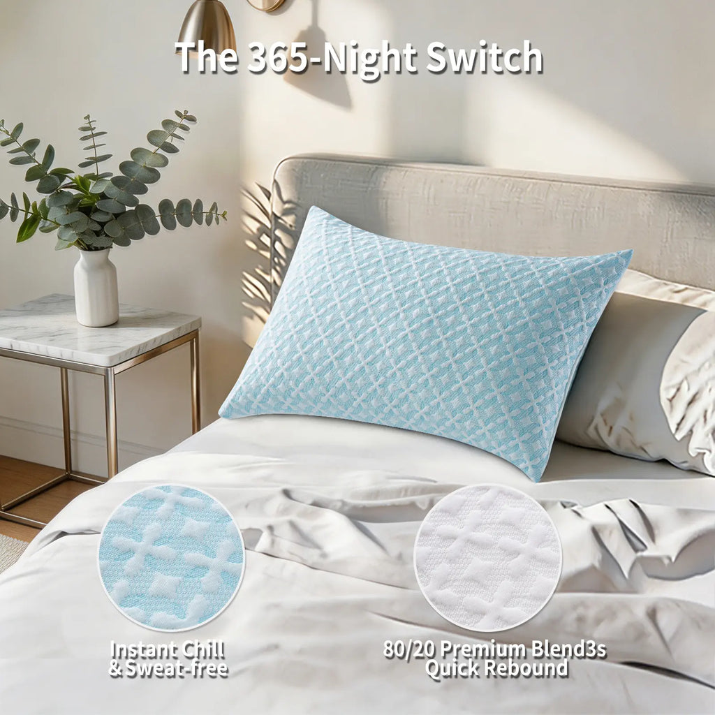 【Wichvens】Faith-Inspired Pillowcase, Cross Design,300g Anti-Pilling Stays Silky Pillowcase, Fresh Mint Bedding Linen with Breathable Cool Fabric for Enhanced Night Time Sleep Quality
