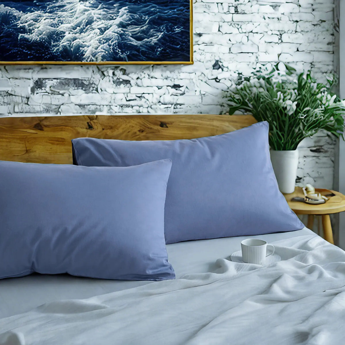2-Pack Multi-Size Skin-Gentle Cotton Pillowcases, Cooling Breathable Bedding, Wrinkle-Resistant, Machine Washable, Softens with Wash, Improves Hair & Skin, Hair Stays Smoother