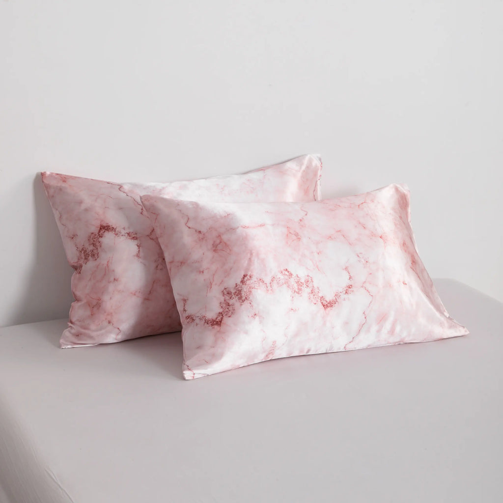 Bedsum Polyester Satin Leopard Print Pillowcase - 300 TC, Standard Size, Envelope Closure, Soft Cooling Smooth for Hair & Skin, Frizz-Free, Wrinkle Resistant, Durable, Machine Washable Bed Linens, High Security for Nighttime Rest, Silk-Like Bedding Decor