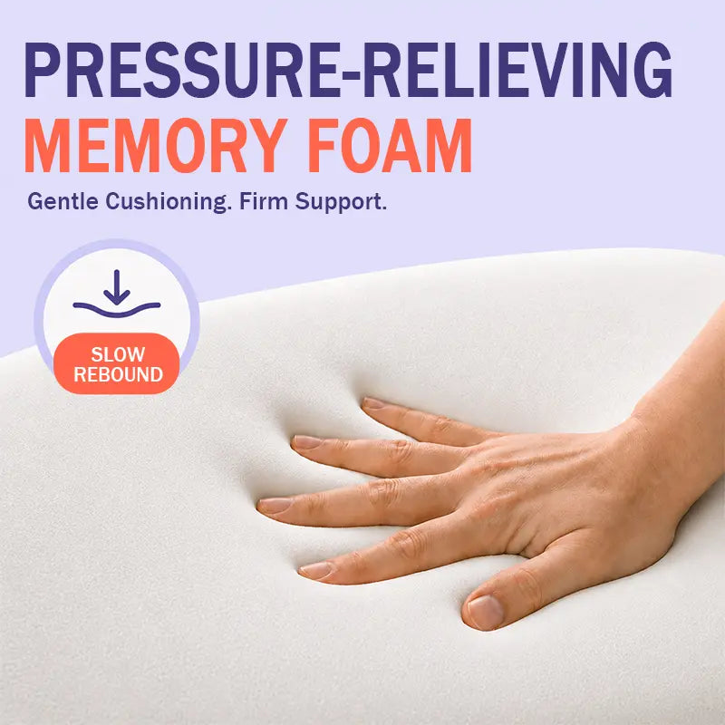 This is a memory foam deep sleep pillow that can relieve neck strain and promote restful sleep. If you suffer from chronic insomnia and wake up with a sore neck during the day, this memory foam deep sleep pillow is perfect for you.