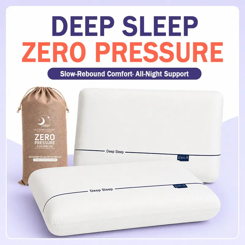 This is a memory foam deep sleep pillow that can relieve neck strain and promote restful sleep. If you suffer from chronic insomnia and wake up with a sore neck during the day, this memory foam deep sleep pillow is perfect for you.