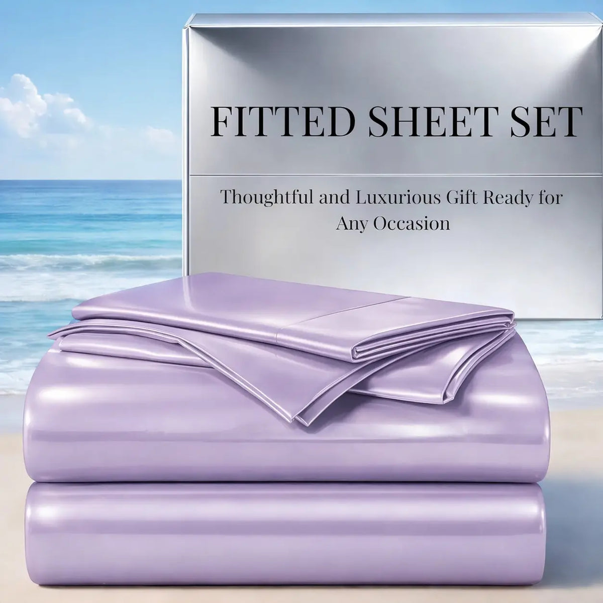 Cosybay Silky Satin Bedding Sets, Luxury Look Wrinkle-Resistant Bedding with Pillowcases, 15" Deep Pocket Fitted Bedding (Twin: 2pcs, No Top Bedding; Full/Queen/King: 3pcs) for Mattresses & Mattress Toppers #tiktokshopbacktoschool