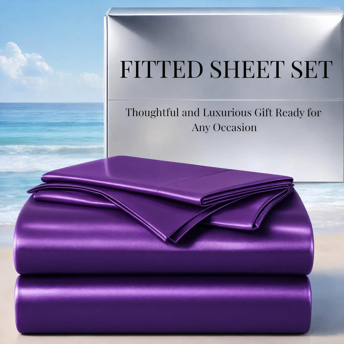 Cosybay Silky Satin Bedding Sets, Luxury Look Wrinkle-Resistant Bedding with Pillowcases, 15" Deep Pocket Fitted Bedding (Twin: 2pcs, No Top Bedding; Full/Queen/King: 3pcs) for Mattresses & Mattress Toppers #tiktokshopbacktoschool