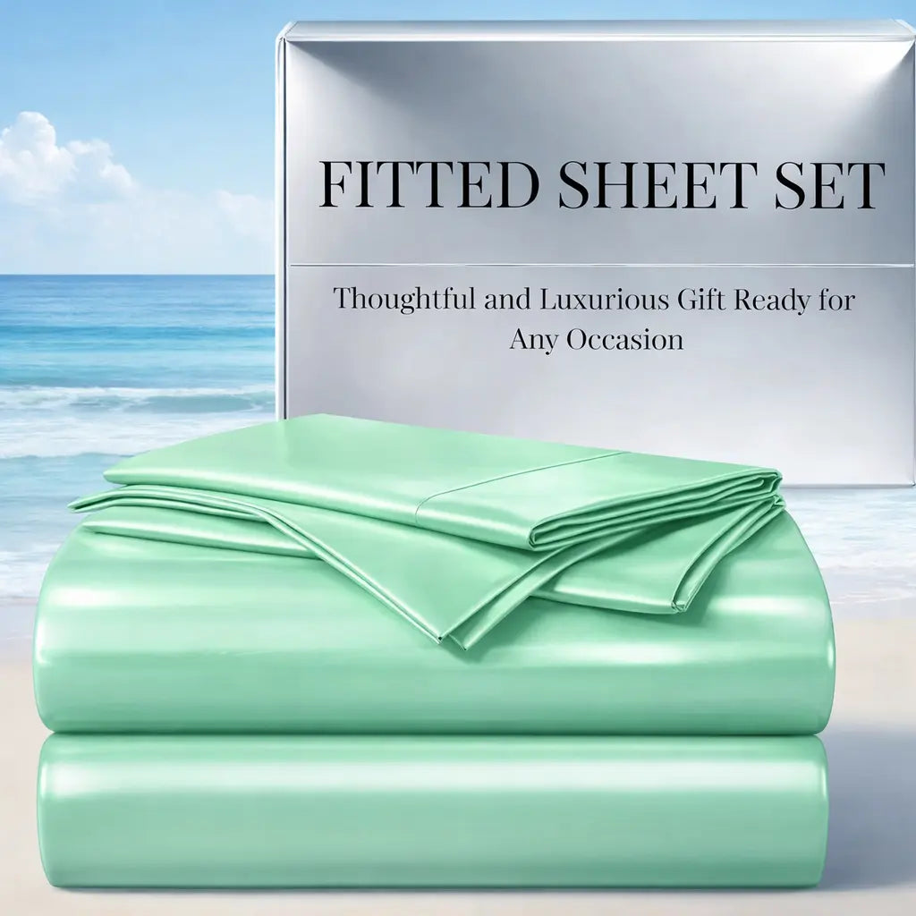 Cosybay Silky Satin Bedding Sets, Luxury Look Wrinkle-Resistant Bedding with Pillowcases, 15" Deep Pocket Fitted Bedding (Twin: 2pcs, No Top Bedding; Full/Queen/King: 3pcs) for Mattresses & Mattress Toppers #tiktokshopbacktoschool