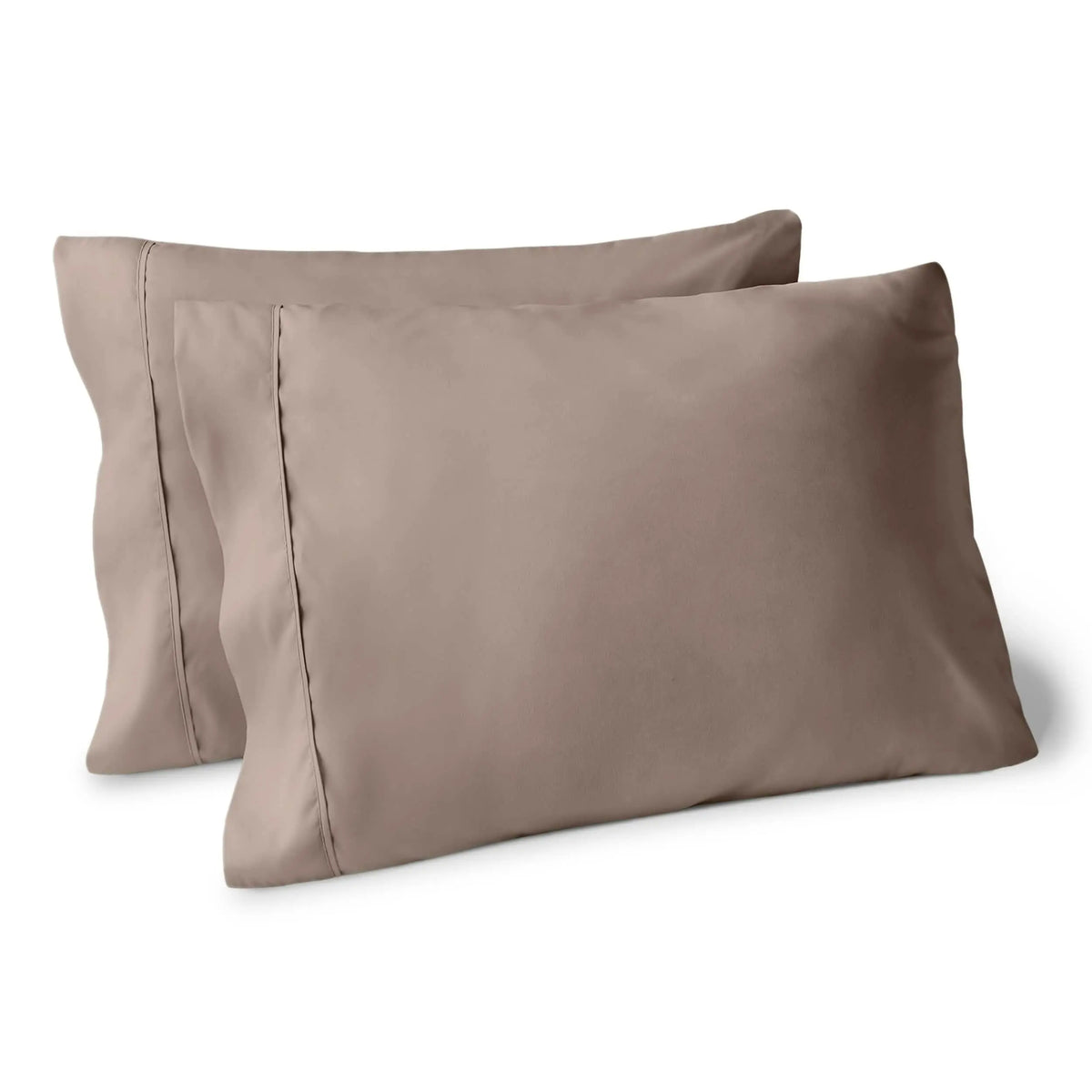 Bare Home 2-Piece Standard Microfiber Pillowcase Set - Ultra-Soft, Smooth Texture, Breathable, Lightweight Open-End Print Bedding Linens, Machine Washable, Fading Resistant for Simple Upkeep, Two Piece Set
