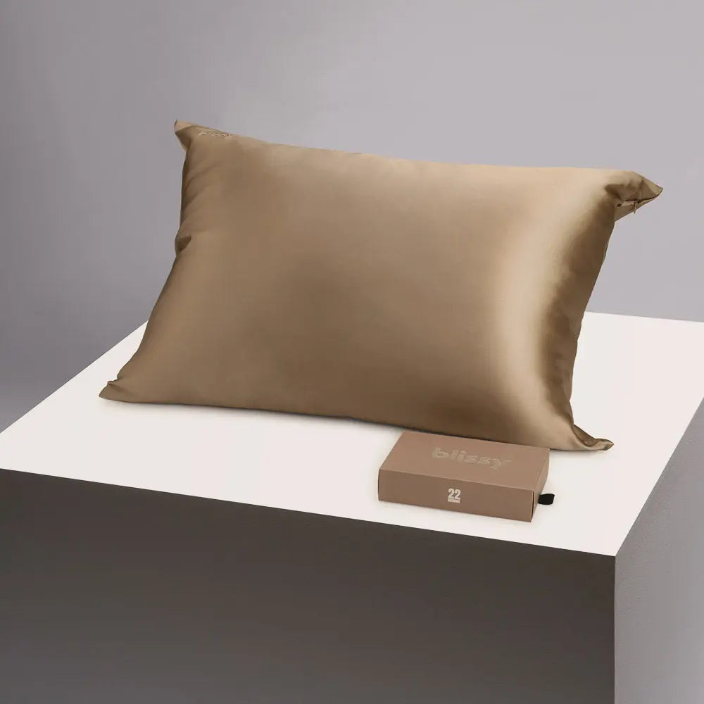 Blissy Silk Pillowcase - 100% Pure Mulberry Silk - Improve Your Hair, Skin and Health While You Sleep! - The Only Award Winning & Dermatologist Approved Silk Pillowcase