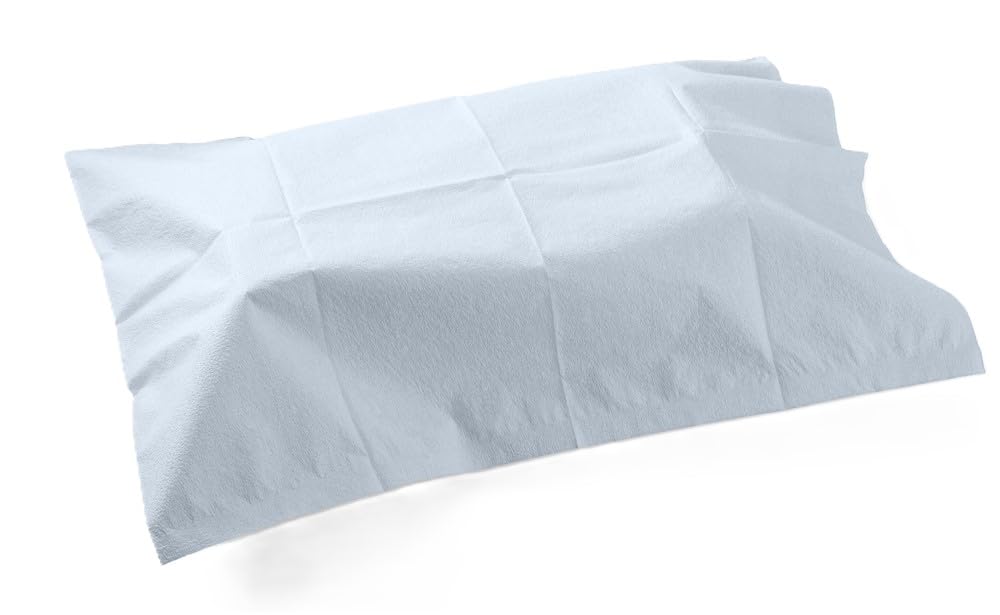 TIDI 703 Avalon Disposable Pillow Case Covers, Blue, 21 x 30 in, 100 Count