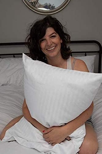 Set of 4 Pillow Protectors with Zipper Queen Size - 100% Resistant to Stains, Dust & Dirt - Washable Covers for Increased Pillow Lifespan