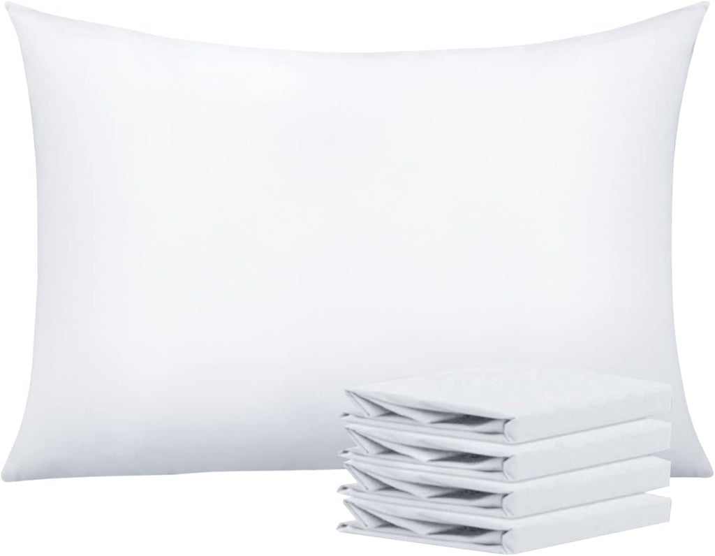 NTBAY Microfiber Queen Pillowcases, 4 Pack, 20 x 30, White