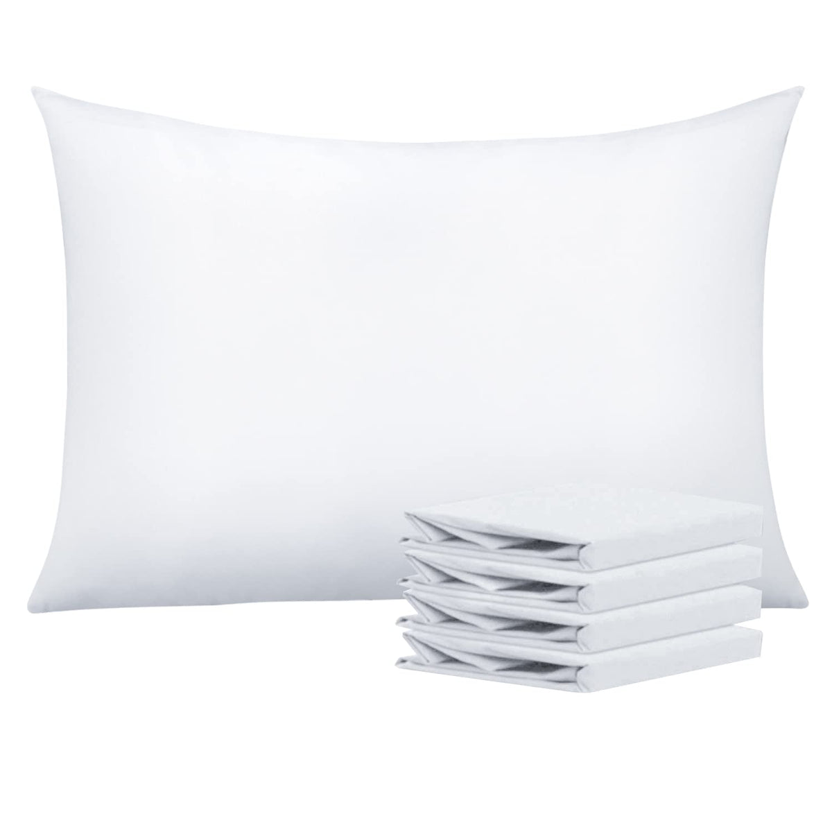 NTBAY Microfiber Queen Pillowcases, 4 Pack, 20 x 30, White