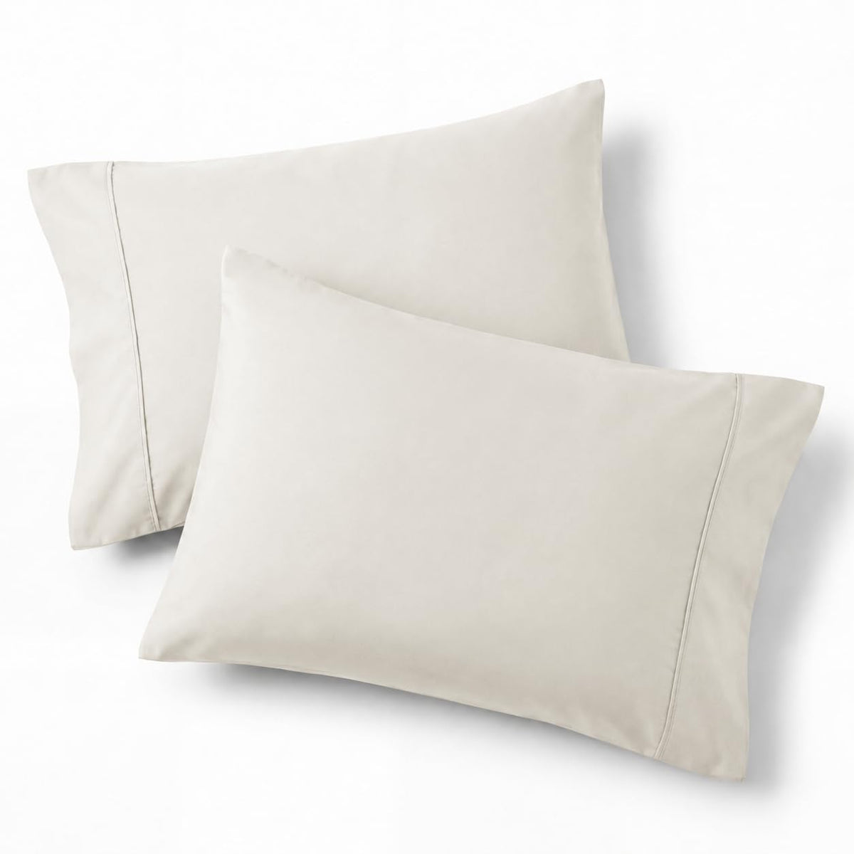 Bedsure Queen Pillow Cases Set of 2 - Sage Green Brushed Microfiber Pillowcase 2 Pack, Super Soft and Cozy Pillow Sham Covers with Envelope Closure, Wrinkle, Fade Resistant, 20x30 Inches