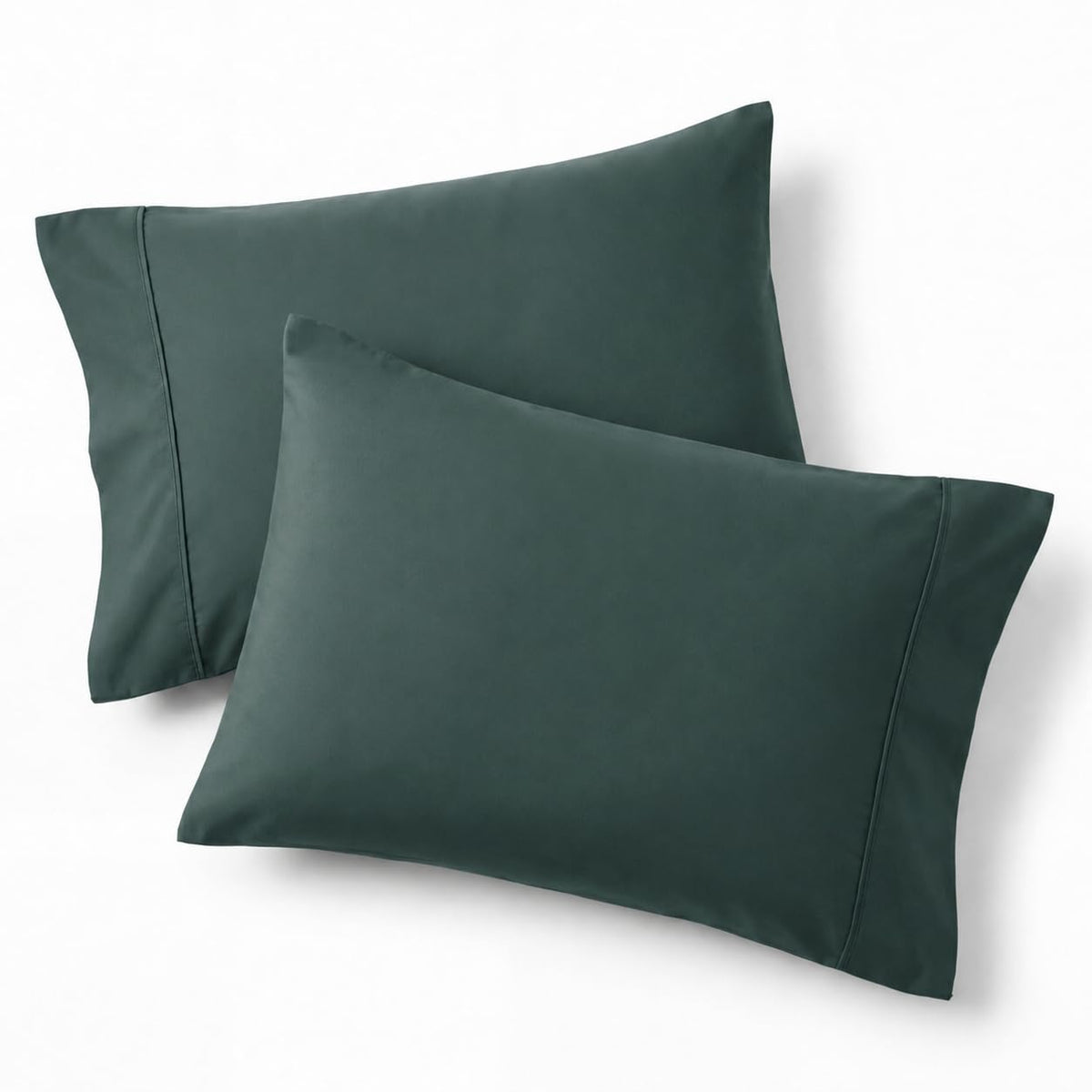 Bedsure Queen Pillow Cases Set of 2 - Sage Green Brushed Microfiber Pillowcase 2 Pack, Super Soft and Cozy Pillow Sham Covers with Envelope Closure, Wrinkle, Fade Resistant, 20x30 Inches