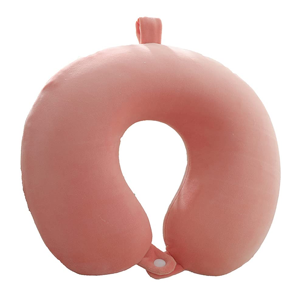 GDEOUP Travel Pillow 100% Pure Comfortable U Shape Memory Foam Pillows Neck and Head Support Portable Travel Neck Pillow Suitable for Planes Airplane for Traveling,Train,Self-Drivingng Car,(Grey)
