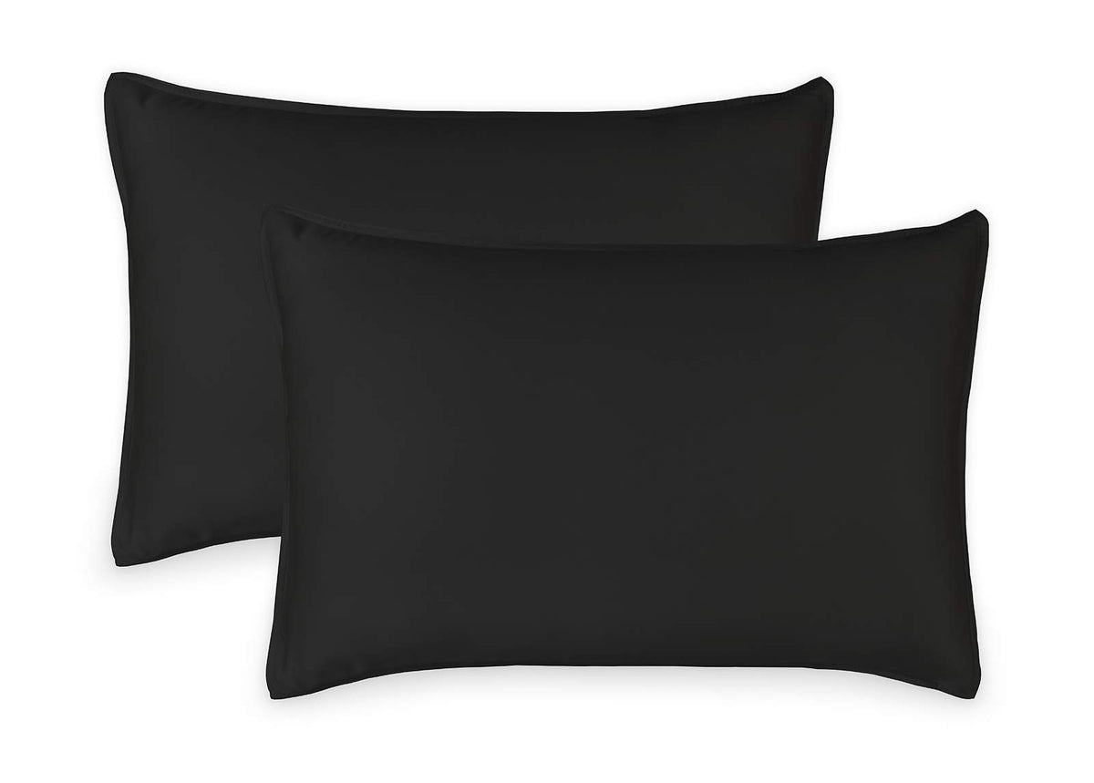 Queen Pillowcases by Pure Bamboo, Genuine 100% Organic Viscose Derived from Bamboo, Luxuriously Soft & Cooling, Double Stitching, Envelope Closure (2 Queen Pillowcases, Ivory)