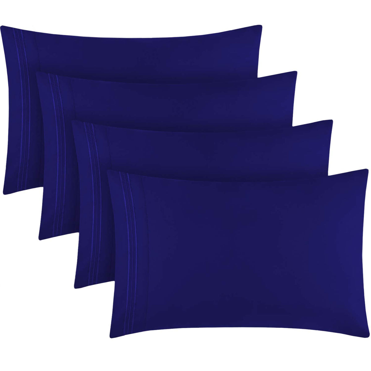 Mellanni Pillow Cases Set - 4 PC Iconic Collection Pillowcases