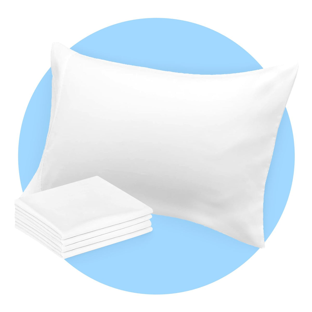 Avalon Bedding Pillow Cases Standard Size White Pillow Cases Set of 12 Cotton Blend 200 TC Soft & Breathable Perfect for Home & Hospital, Hotel Quality Queen Pillow Protectors 30x20 Inches