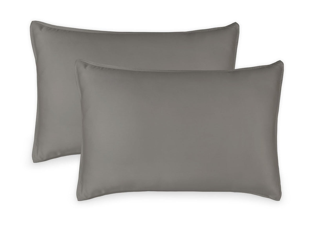 Queen Pillowcases by Pure Bamboo, Genuine 100% Organic Viscose Derived from Bamboo, Luxuriously Soft & Cooling, Double Stitching, Envelope Closure (2 Queen Pillowcases, Ivory)