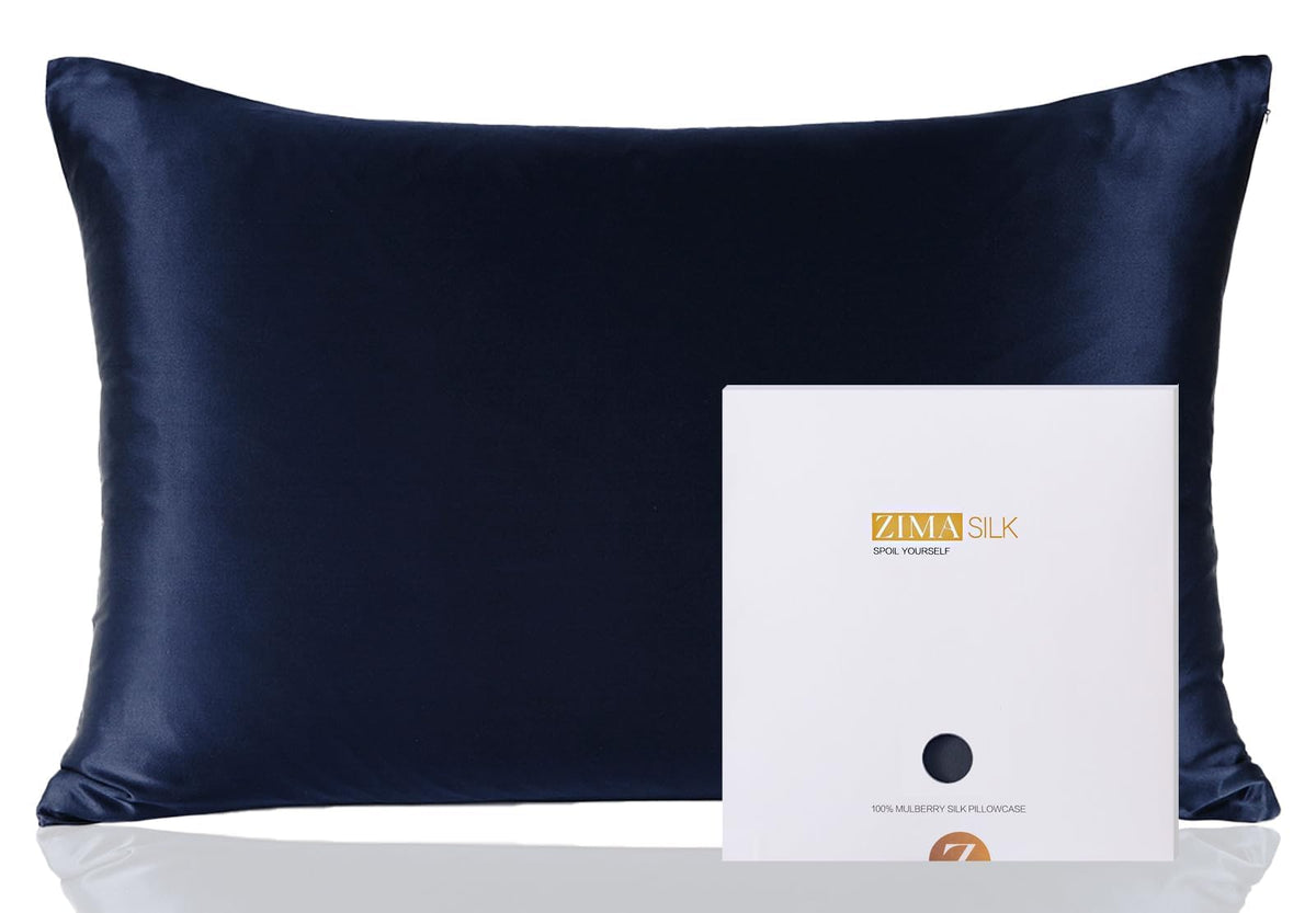 ZIMASILK 100% Pure Mulberry Silk Pillow Cases for Hair and Skin, Queen