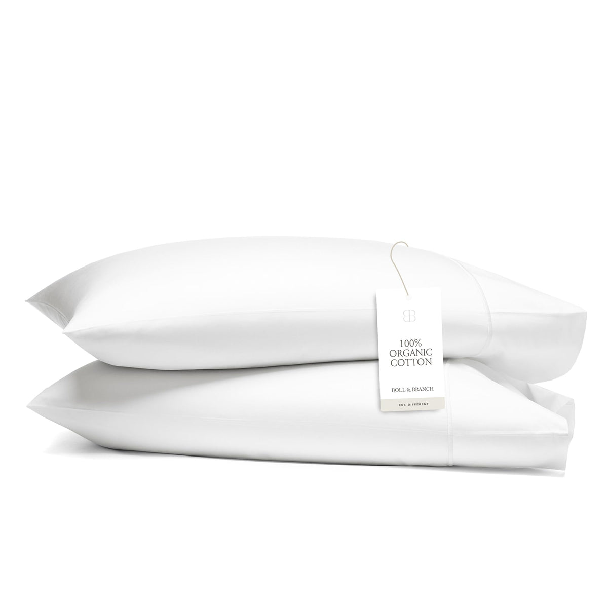 BOLL & BRANCH Signature Hemmed Pillowcase Set, King, White