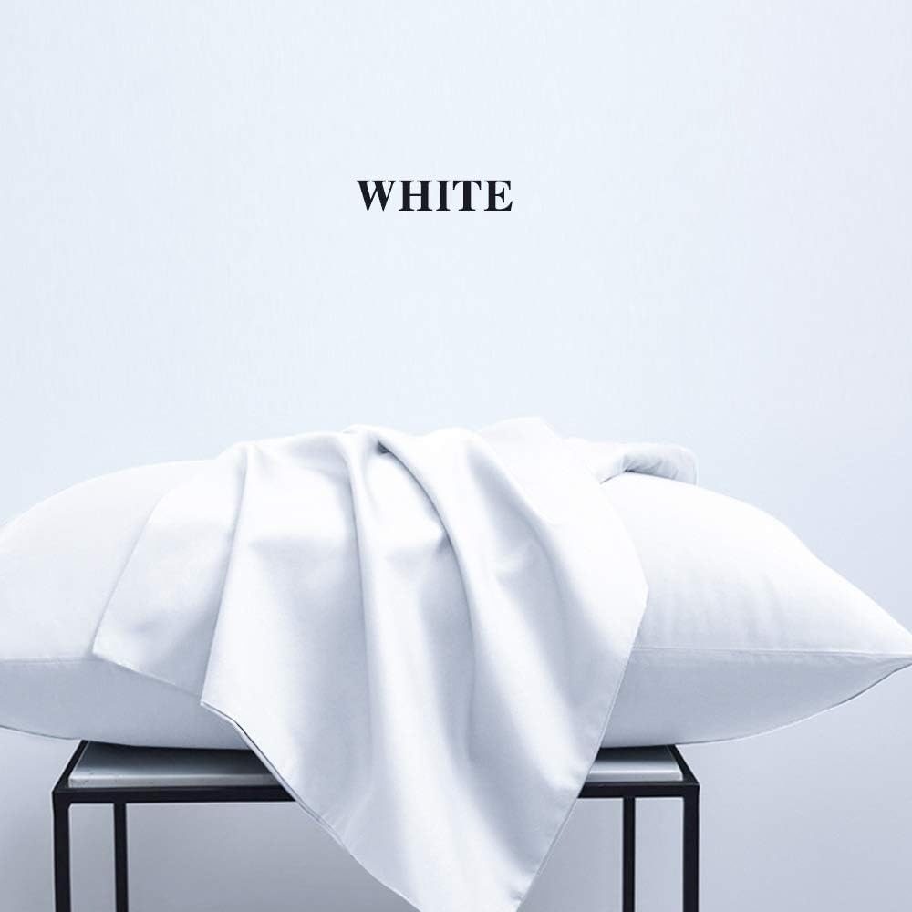 NTBAY Microfiber Queen Pillowcases, 4 Pack, 20 x 30, White