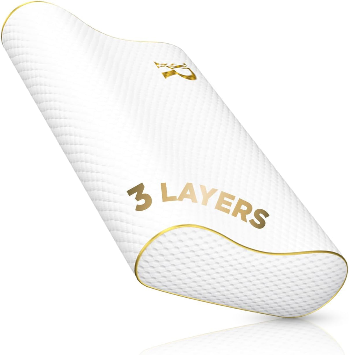 Royal Therapy King Memory Foam Pillow – Ergonomic Cervical Pillow for Neck and Shoulder Pain – Medium Firm Contour Pillow for Side, Back, and Stomach Sleepers – CertiPUR-US Certified