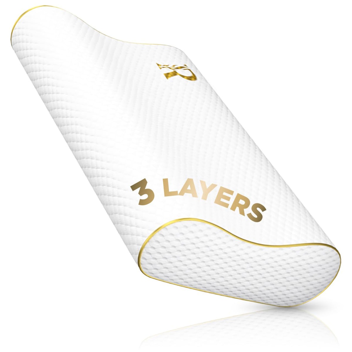 Royal Therapy King Memory Foam Pillow – Ergonomic Cervical Pillow for Neck and Shoulder Pain – Medium Firm Contour Pillow for Side, Back, and Stomach Sleepers – CertiPUR-US Certified