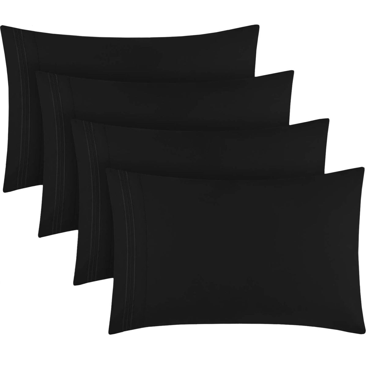 Mellanni Pillow Cases Set - 4 PC Iconic Collection Pillowcases