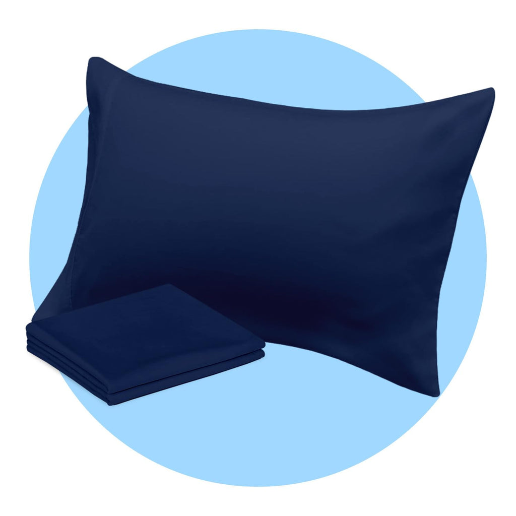Avalon Bedding Pillow Cases Standard Size White Pillow Cases Set of 12 Cotton Blend 200 TC Soft & Breathable Perfect for Home & Hospital, Hotel Quality Queen Pillow Protectors 30x20 Inches