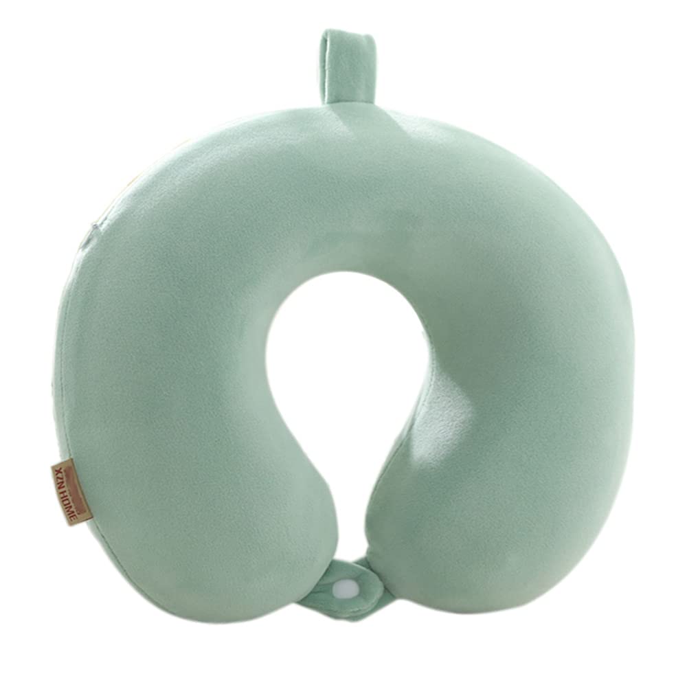 GDEOUP Travel Pillow 100% Pure Comfortable U Shape Memory Foam Pillows Neck and Head Support Portable Travel Neck Pillow Suitable for Planes Airplane for Traveling,Train,Self-Drivingng Car,(Grey)