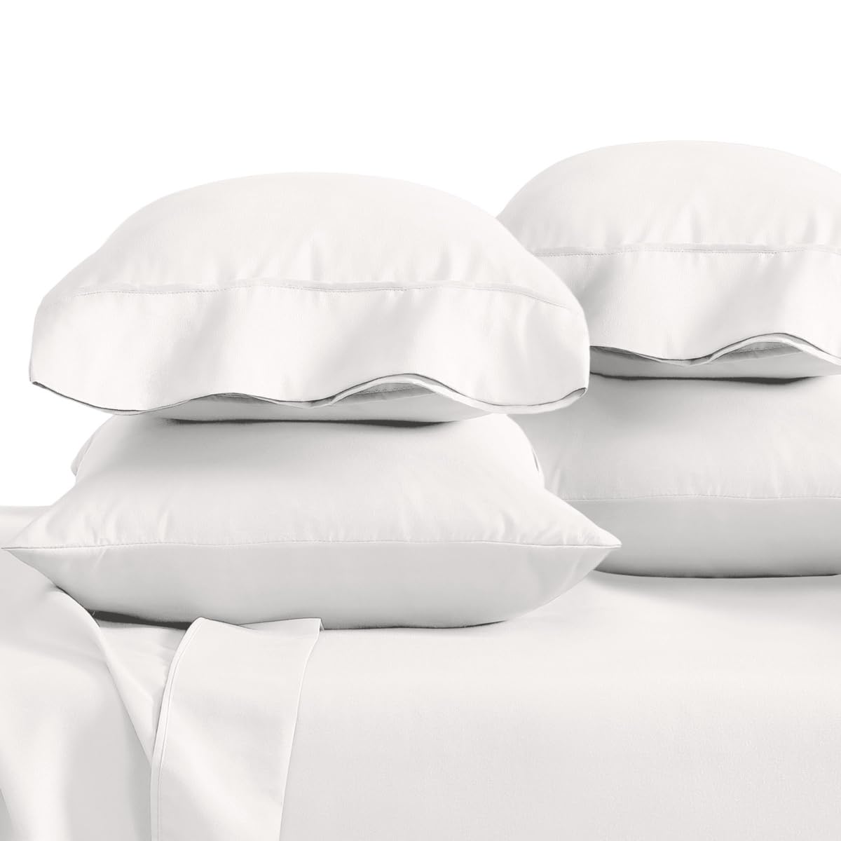 Bare Home Pillowcases Open End (Standard Set of 2, Grey)