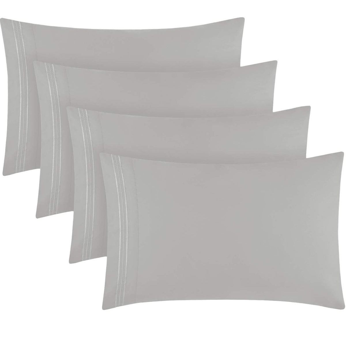 Mellanni Pillow Cases Set - 4 PC Iconic Collection Pillowcases