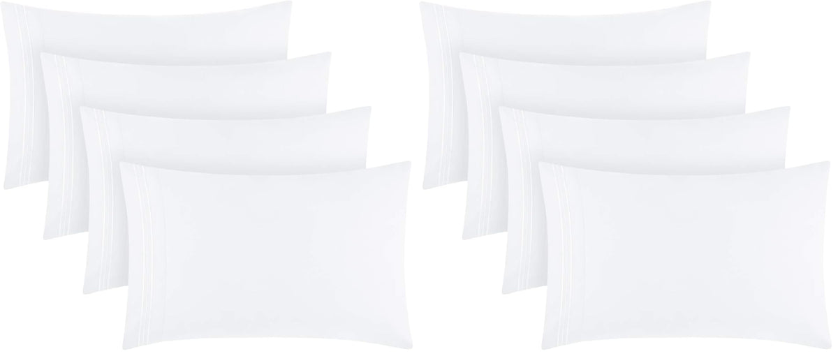 Mellanni Pillow Cases Set - 4 PC Iconic Collection Pillowcases