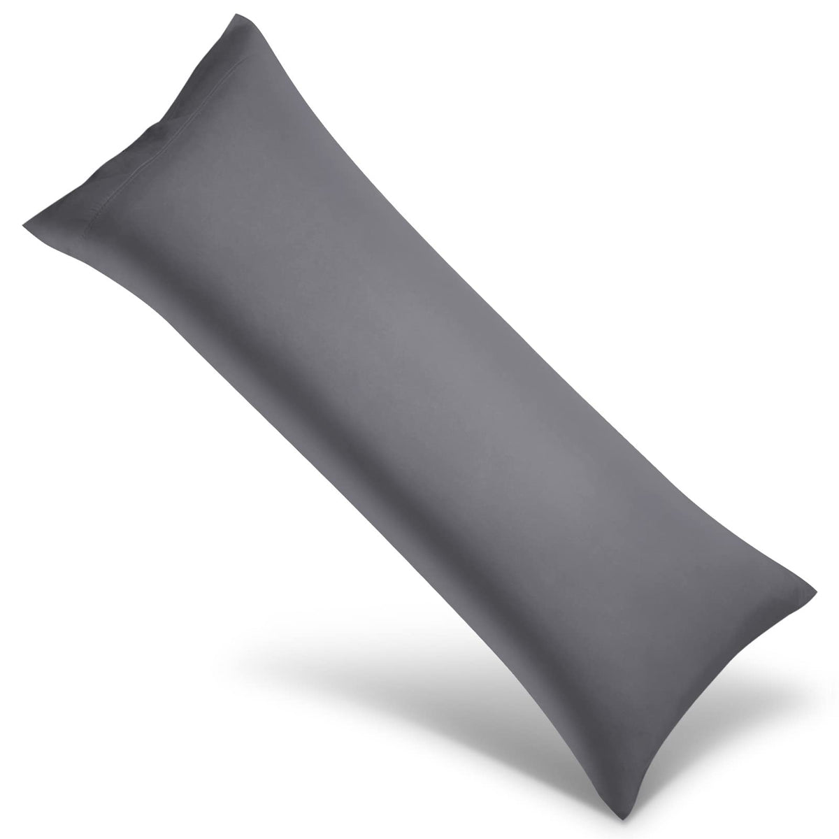 WishSmile Cooling Queen Pillowcases Set of 2 Breathable Cool Silky Soft Rayon Derived from Bamboo Fabric, Moisture Wicking for Hot Sleepers, Hair and Skin Friendly, Dark Grey, 2 Pack, 20x30IN