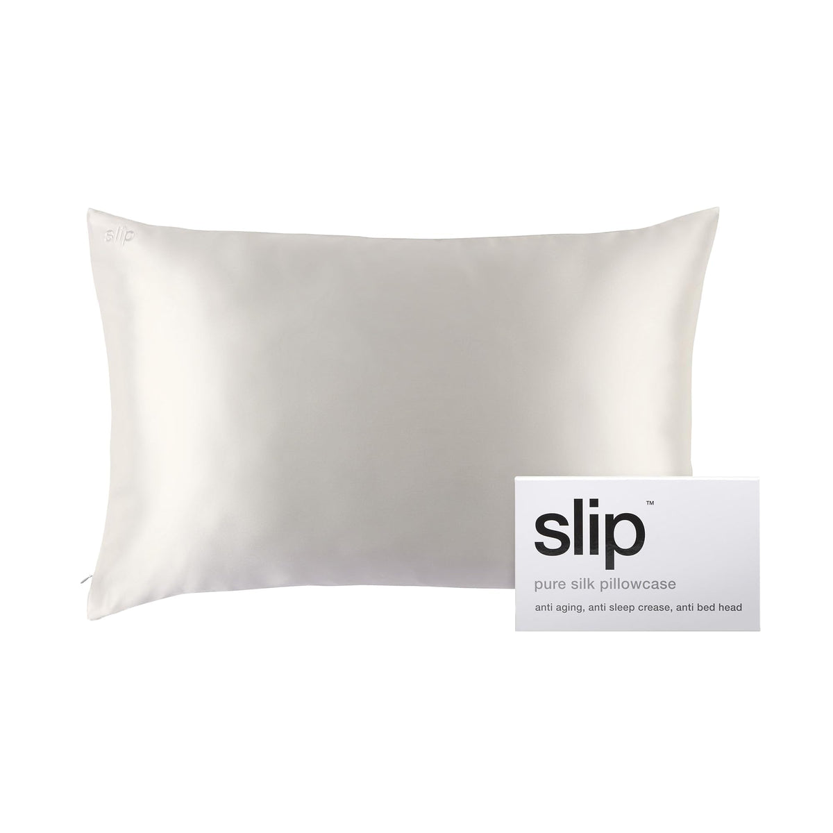 Slip Silk Queen Pillowcase, White | 100% Pure 22 Momme Mulberry Silk