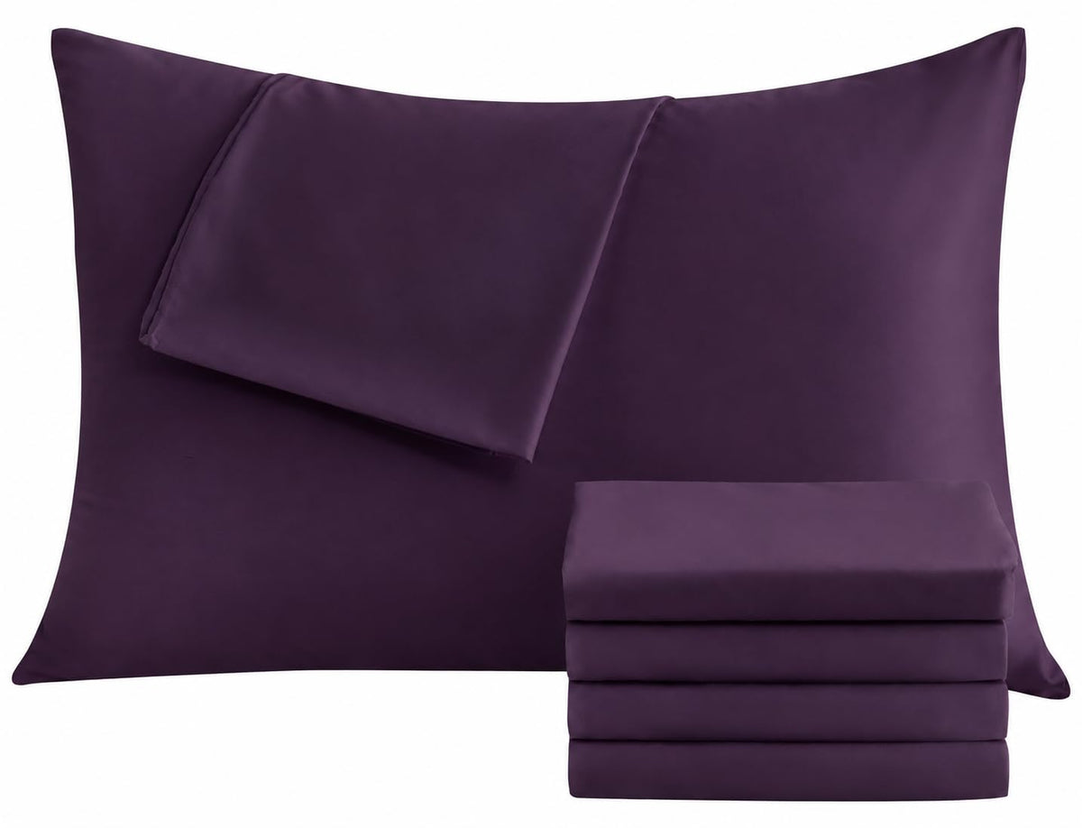 CULVE White Pillow Cases Standard 12 Pack, Microfiber Pillowcase, 20x26