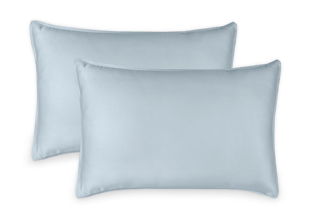 Queen Pillowcases by Pure Bamboo, Genuine 100% Organic Viscose Derived from Bamboo, Luxuriously Soft & Cooling, Double Stitching, Envelope Closure (2 Queen Pillowcases, Ivory)