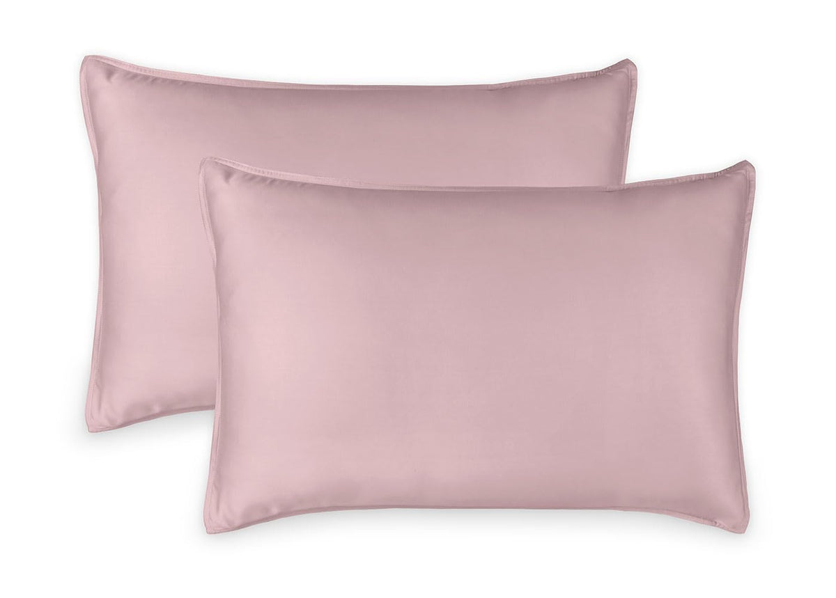 Queen Pillowcases by Pure Bamboo, Genuine 100% Organic Viscose Derived from Bamboo, Luxuriously Soft & Cooling, Double Stitching, Envelope Closure (2 Queen Pillowcases, Ivory)