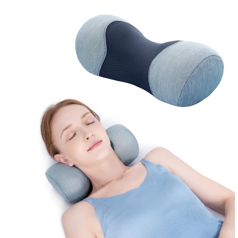 Bespilow Small Neck Roll Pillow for Sleeping, Neck Pillows for Pain Relief