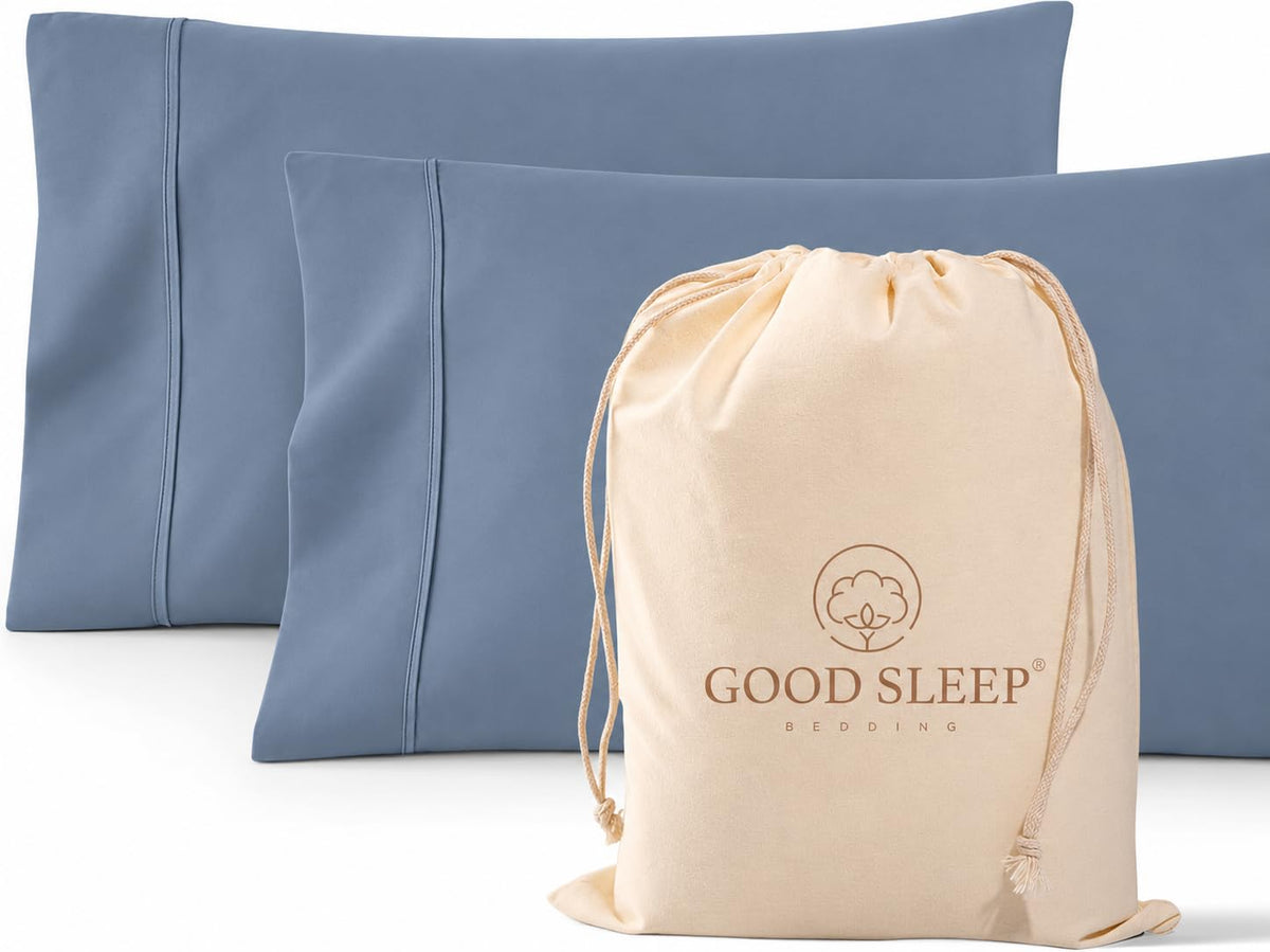 1000 TC Standard Pillowcases Set of 4 100% Egyptian Cotton Pillow Cases