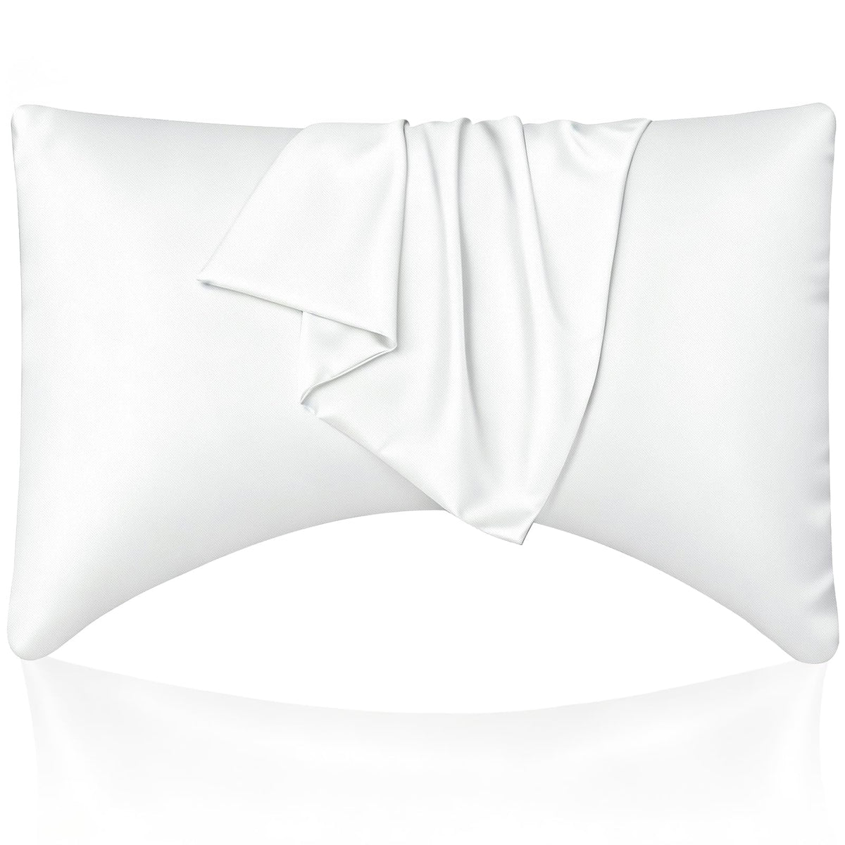 WishSmile Cooling Queen Pillowcases Set of 2 Breathable Cool Silky Soft Rayon Derived from Bamboo Fabric, Moisture Wicking for Hot Sleepers, Hair and Skin Friendly, Dark Grey, 2 Pack, 20x30IN