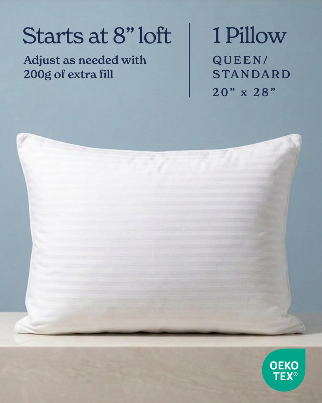 Beckham Hotel Collection Queen/Standard Adjustable Memory Foam Pillow