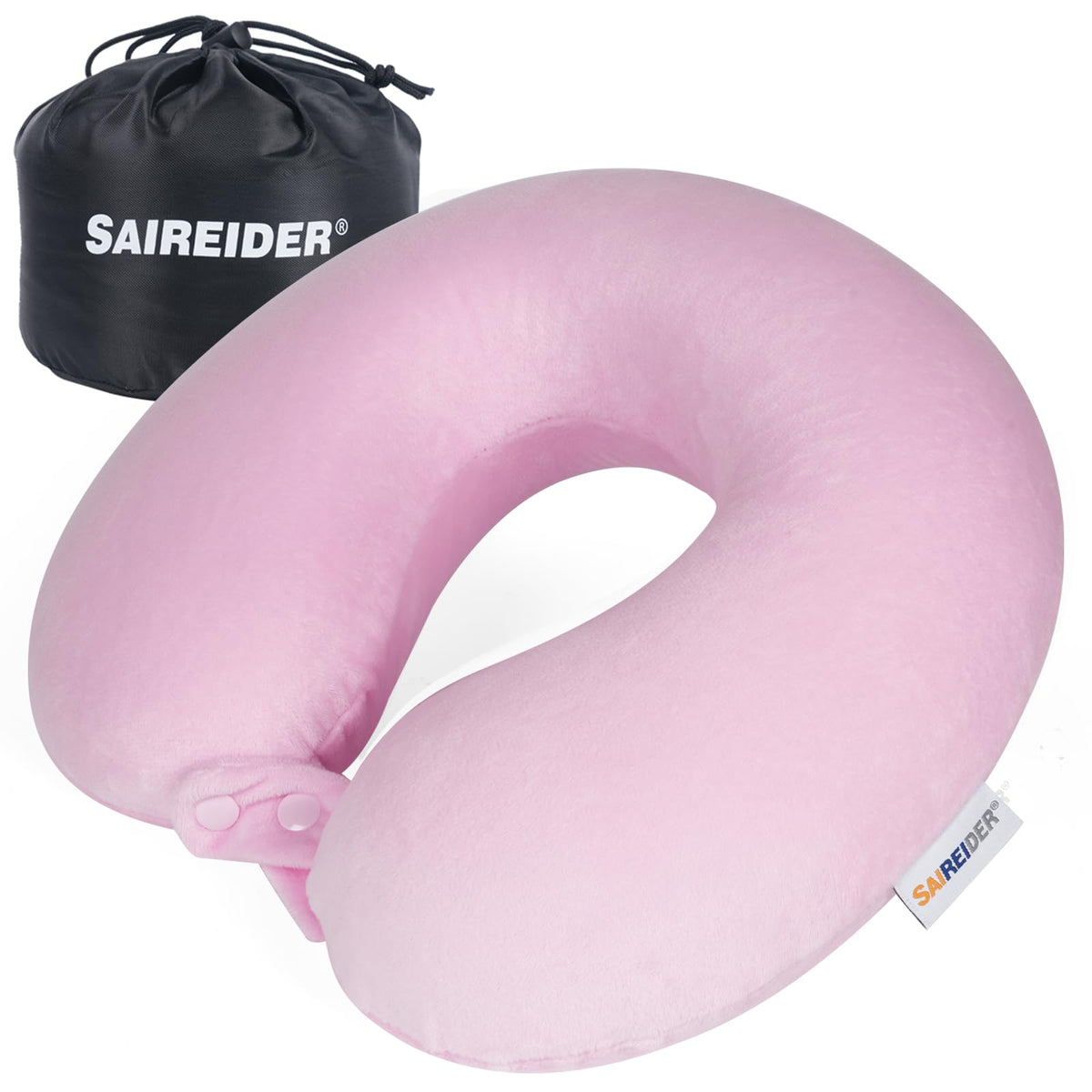 SAIREIDER Neck Pillows for Travel-Head Neck Support Travel Pillow for Traveling, Car, Home, Office Adjustable(Navy Blue)