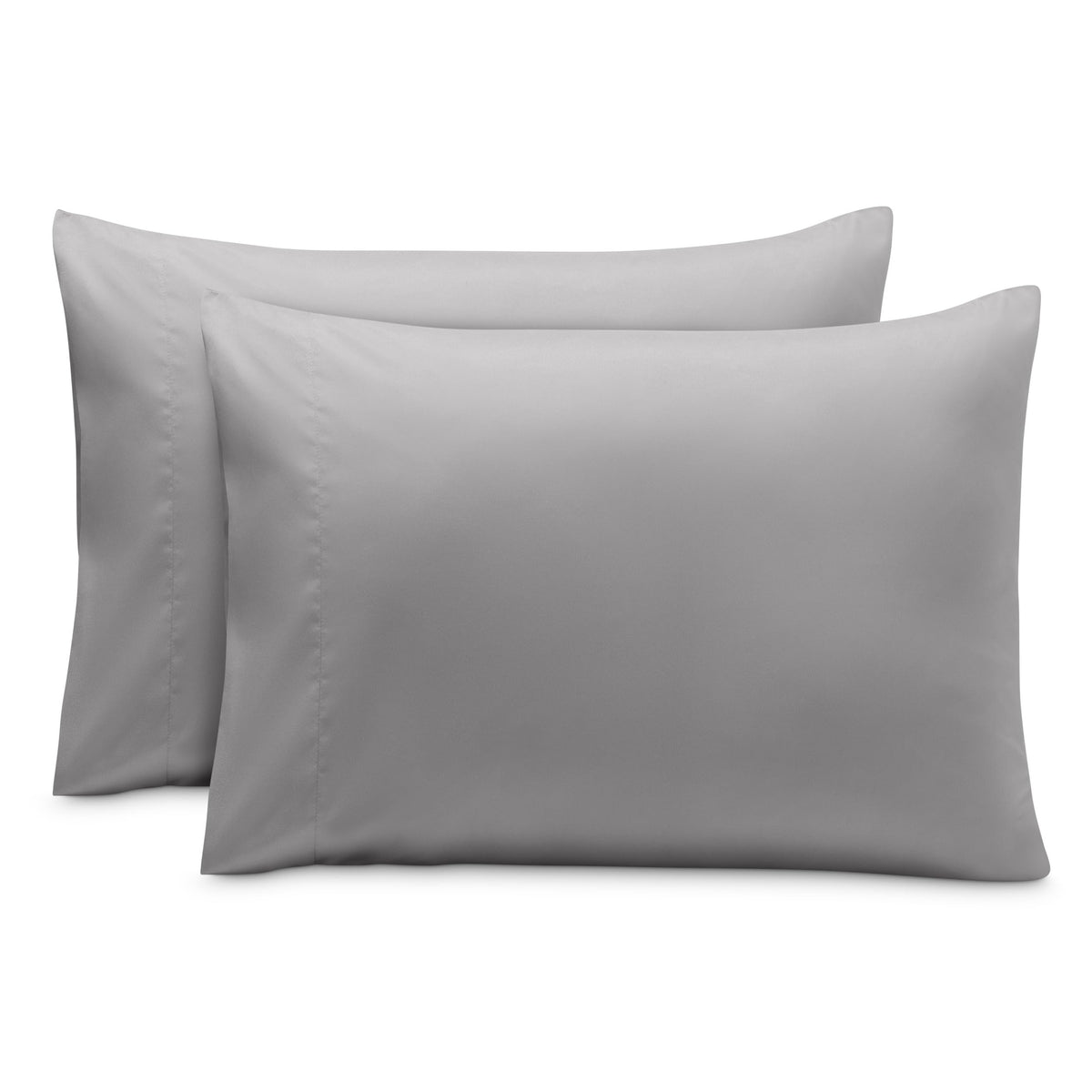 Bare Home Pillowcases Open End (Standard Set of 2, Grey)