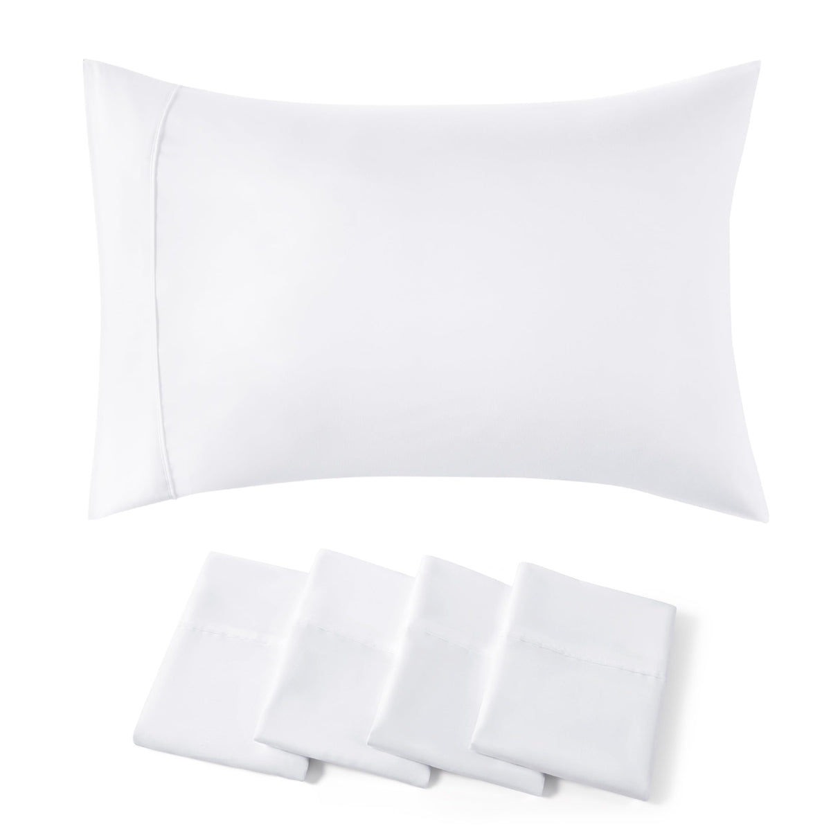 Bedsure Queen Pillow Cases Set of 2 - Sage Green Brushed Microfiber Pillowcase 2 Pack, Super Soft and Cozy Pillow Sham Covers with Envelope Closure, Wrinkle, Fade Resistant, 20x30 Inches