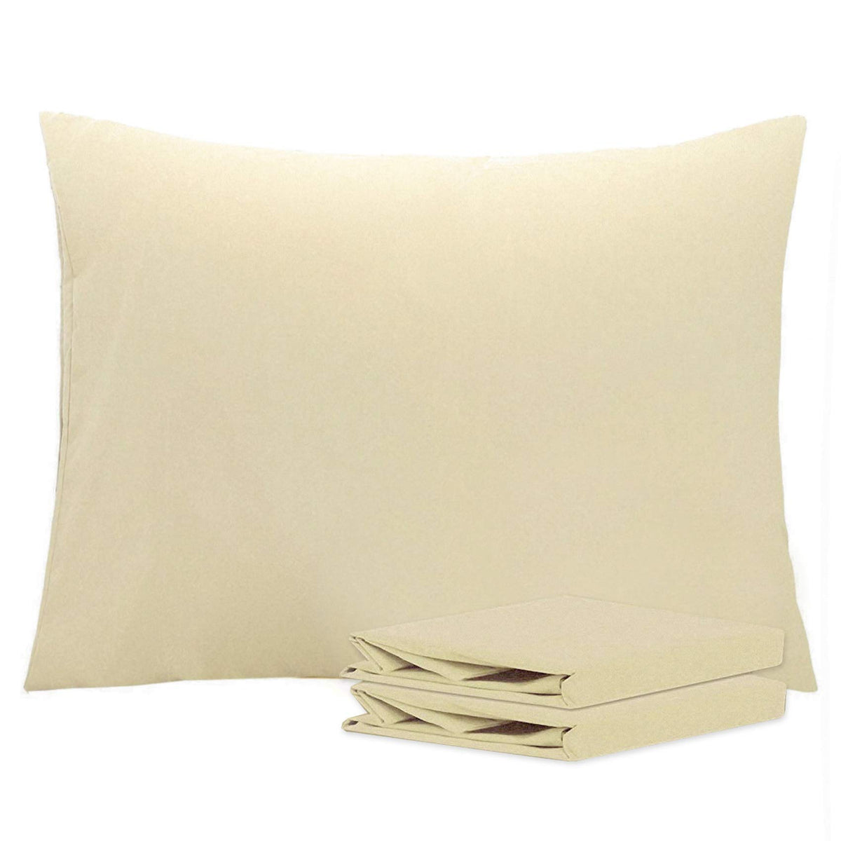 NTBAY Microfiber Queen Pillowcases, 4 Pack, 20 x 30, White