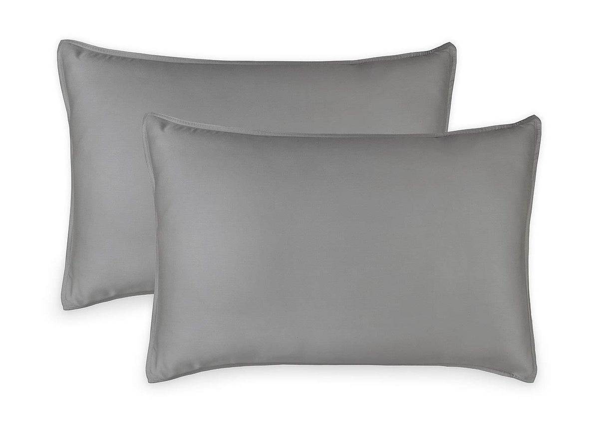 Queen Pillowcases by Pure Bamboo, Genuine 100% Organic Viscose Derived from Bamboo, Luxuriously Soft & Cooling, Double Stitching, Envelope Closure (2 Queen Pillowcases, Ivory)
