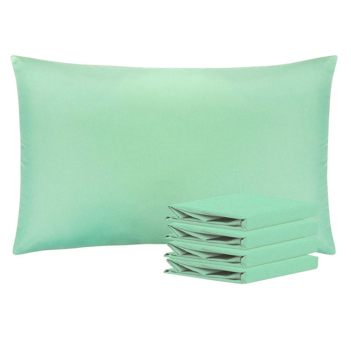 NTBAY Microfiber Queen Pillowcases, 4 Pack, 20 x 30, White