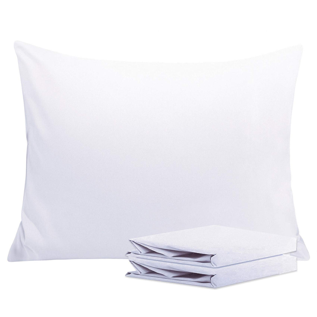 NTBAY Microfiber Queen Pillowcases, 4 Pack, 20 x 30, White