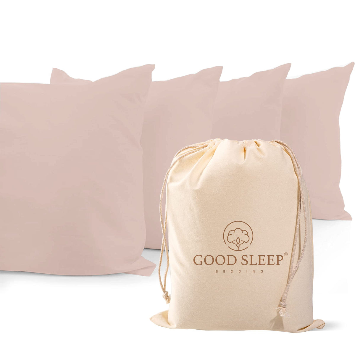 1000 TC Standard Pillowcases Set of 4 100% Egyptian Cotton Pillow Cases